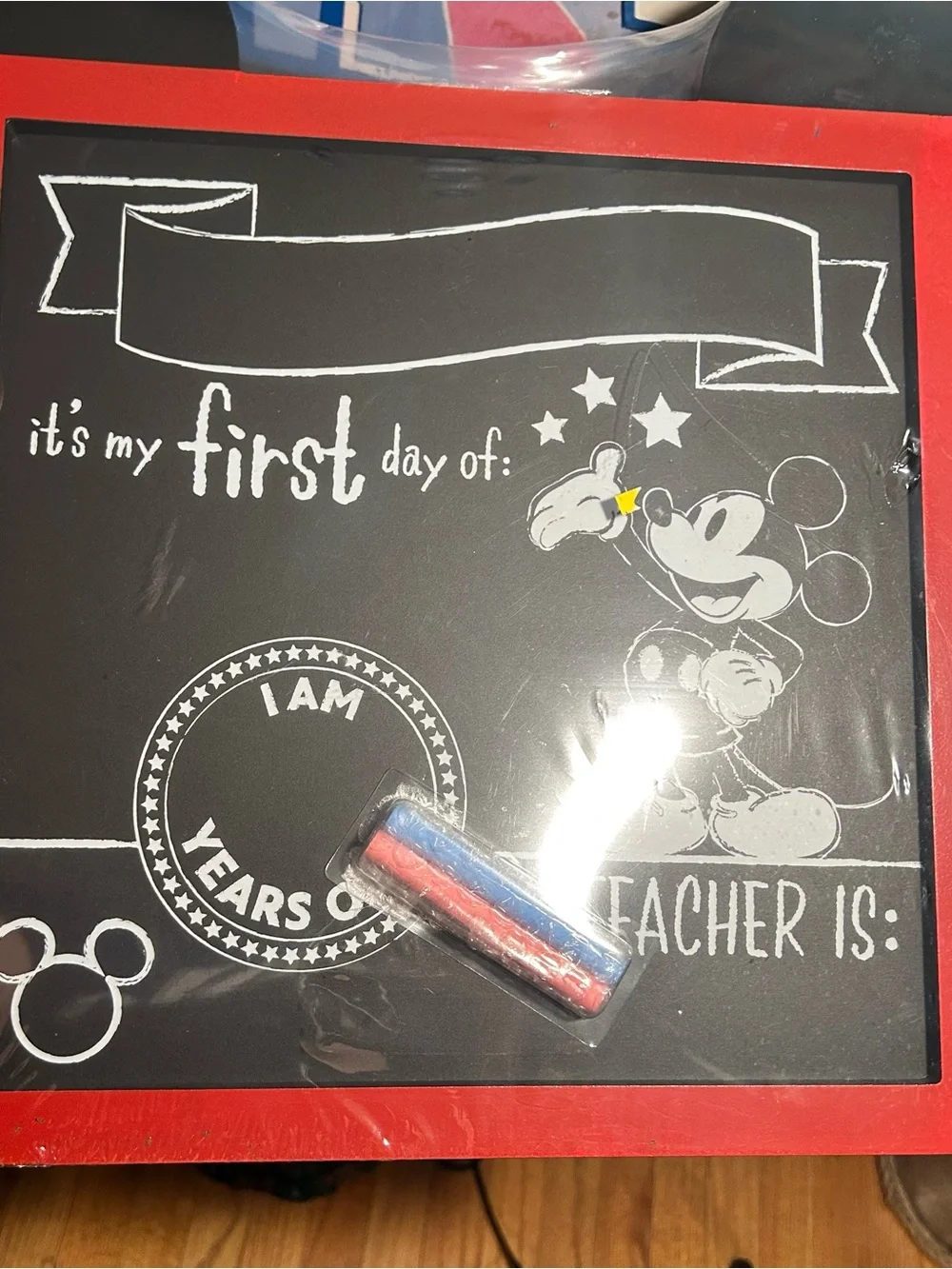 Disney Mickey Mouse my first Day of School frame